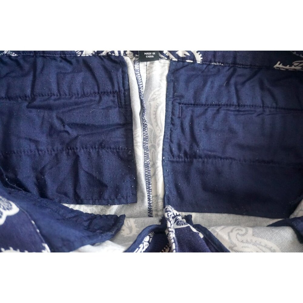 Willi Smith Women Blue Printed Shorts – Size 8 - Picture 6 of 7